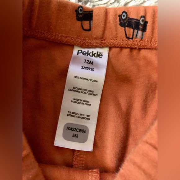 2/15$• PJ bottoms set • Baby clothing • 12 months• Gagou Tagou• Pekkle - Picture 4 of 5